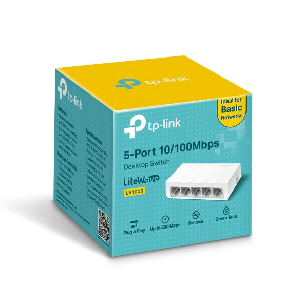  calStuff.se   TP-Link LS1005 nätverksswitchar Ohanterad Fast Ethernet (10/100) Vit TP-Link LS1005  Nätverksswitchar   LS1005