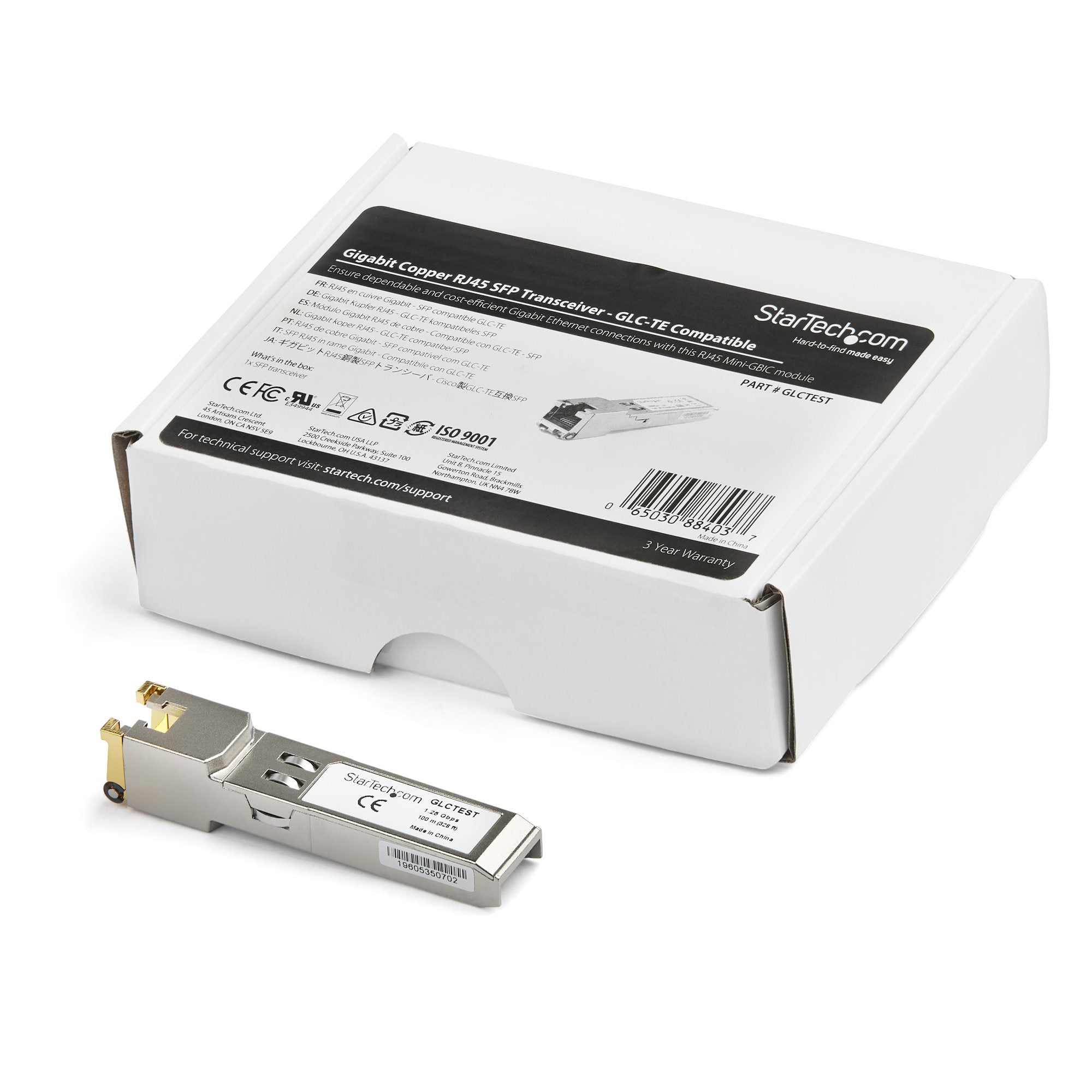  ch.com GLCTEST 0065030884037|065030884037 Transceiver-Moduler För Nätverk   Cisco GLC-TE-kompatibel SFP-sändtagarmodul - 100