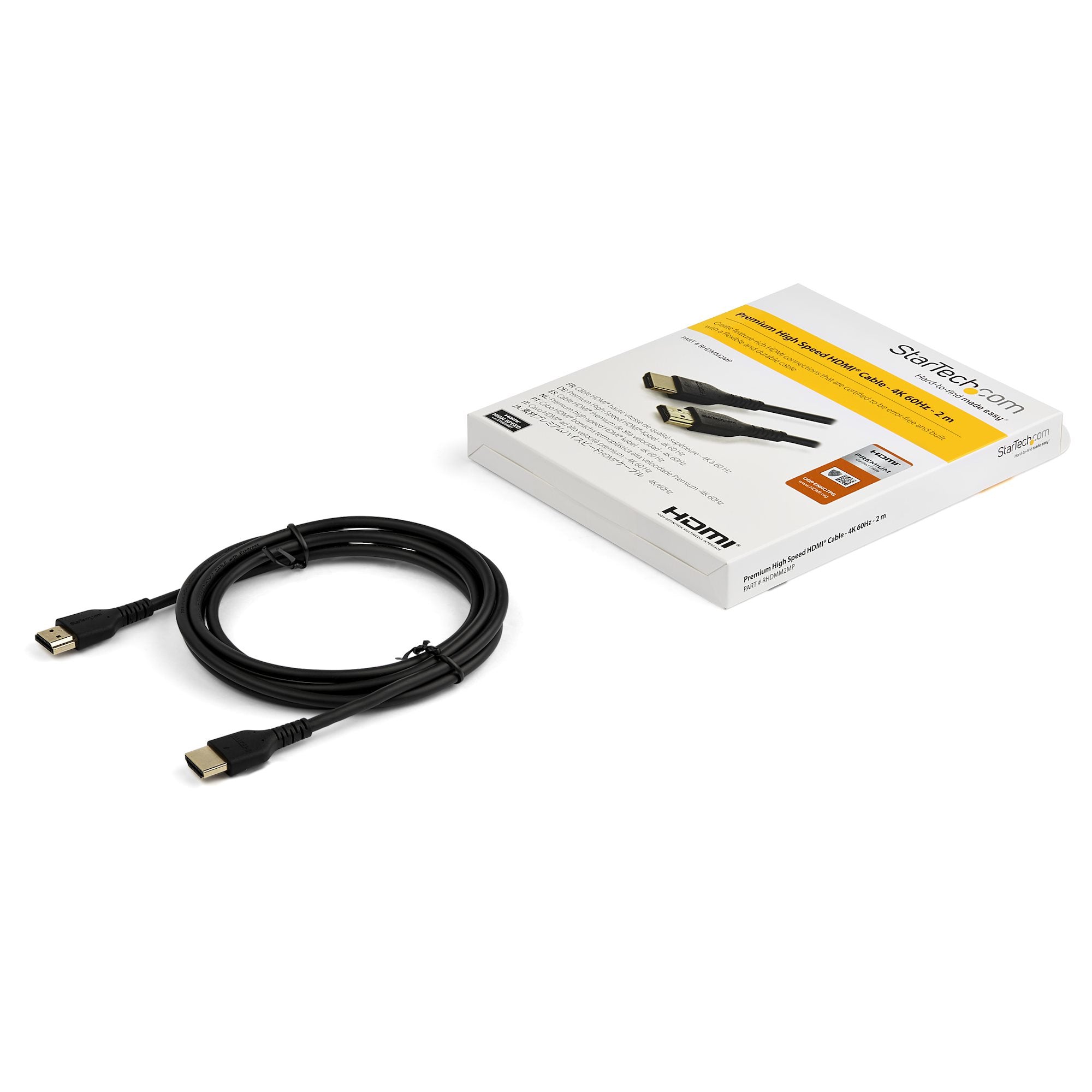  M2MP 0065030880633|065030880633 HDMI-Kablar   2 m premium höghastighets HDMI-kabel med Ethernet - 4K 60 Hz www.electricalstu