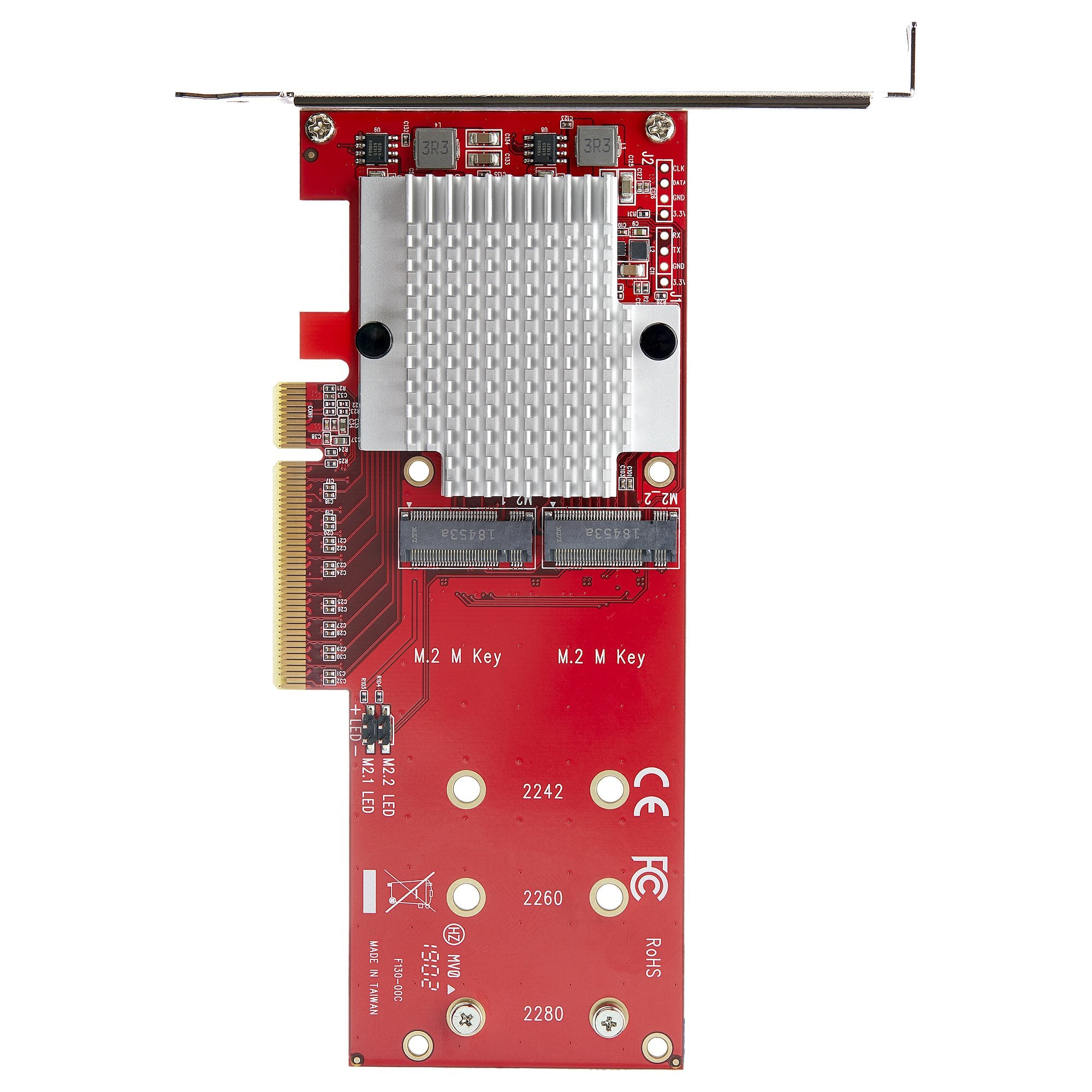 SD-adapter - PCIe 3.0 StarTech.com PEX8M2E2 0065030886390|065030886390 Nätverkskort/Adapters   x8 Dual M.2 PCIe SSD-adapter 