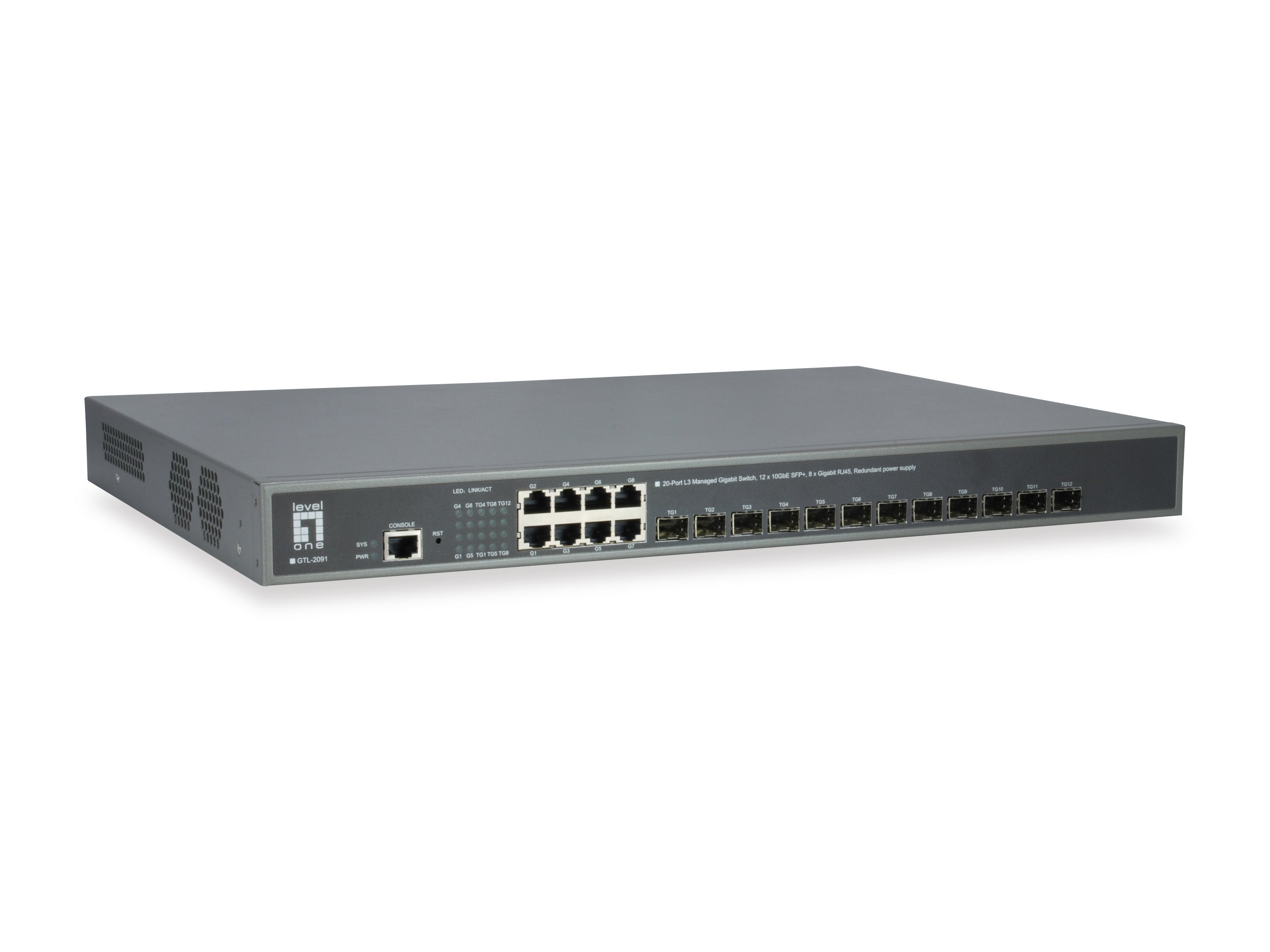   www.electricalstuff.se ElectricalStuff.se   LevelOne GTL-2091 nätverksswitchar hanterad L3 Gigabit Ethernet (10/100/1000) G