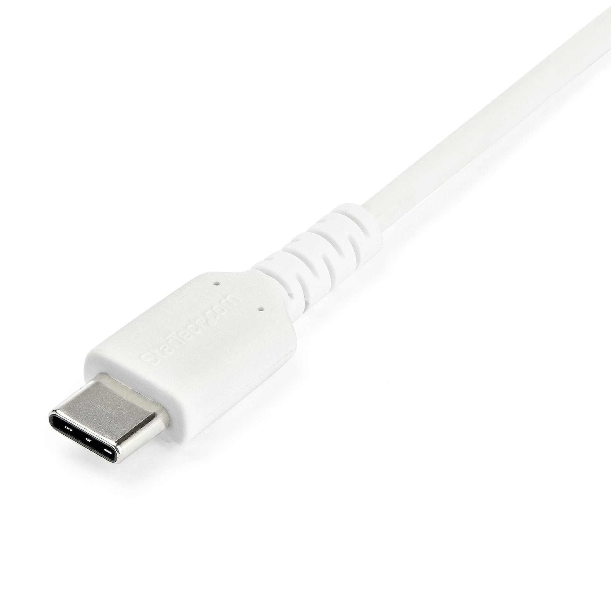  886598 USB-Kablar   2 m (USB-A till USB-C-snabbladdningskabel, robust, laddning och synkronisering, 3 A, USB 2.0, vit TPE-ma