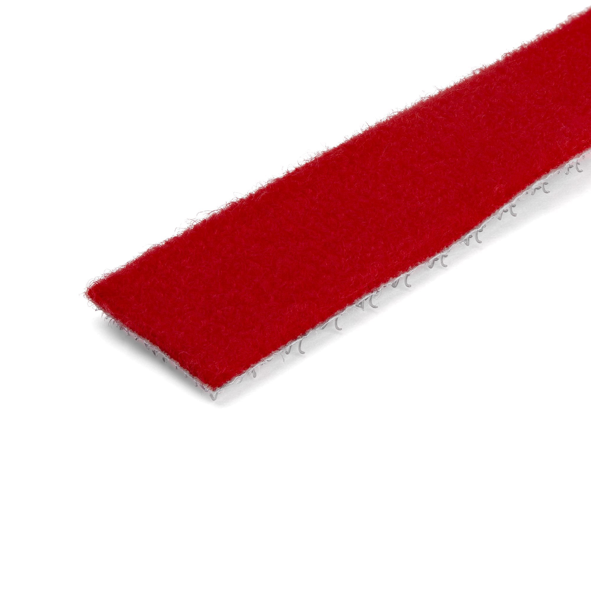   Förpackning med kabelband/justerbara kardborrband - Röd/återanvändbara och självhäftande kabelhanteringsband StarTech.com H
