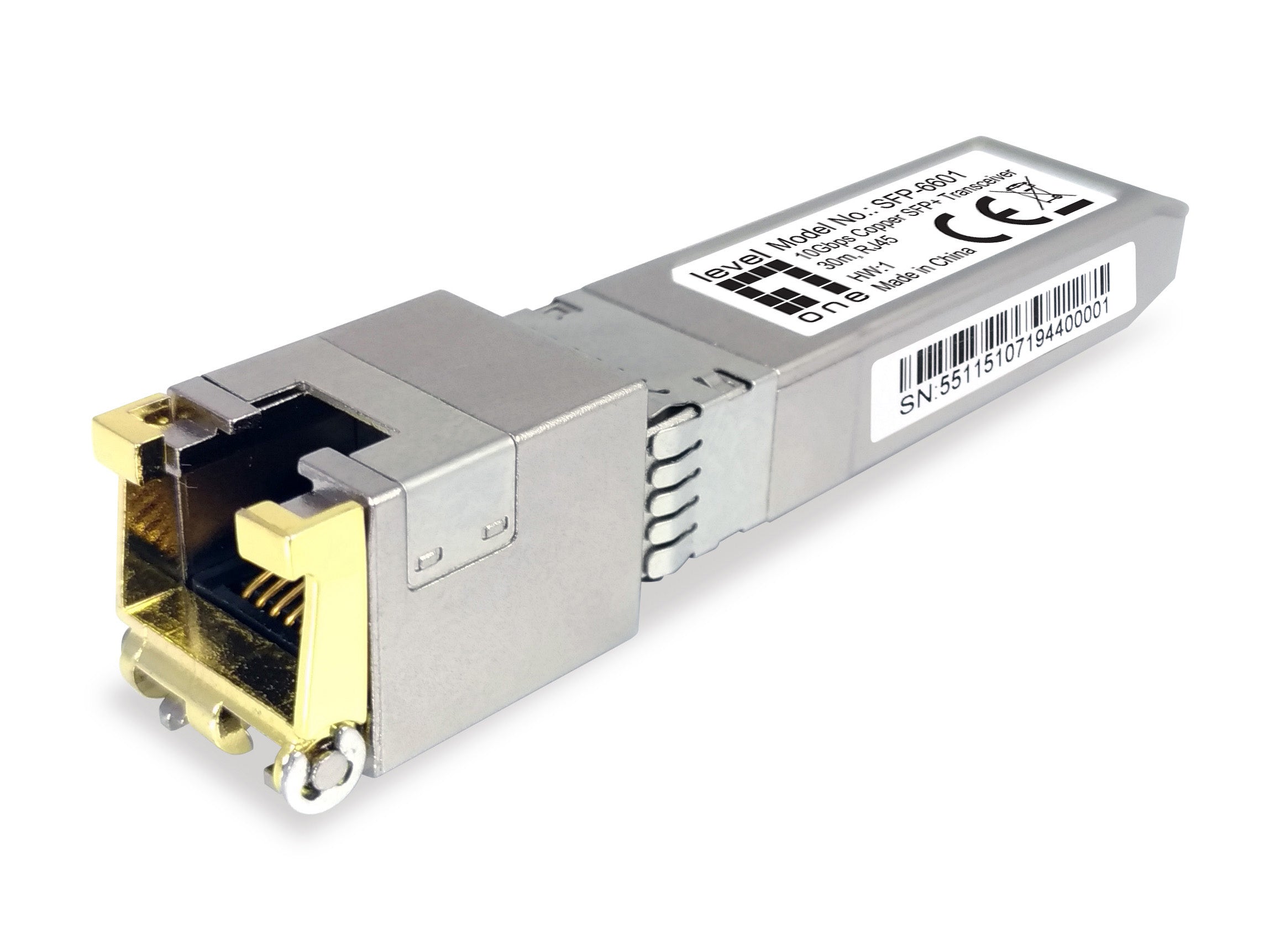  www.electricalstuff.se ElectricalStuff.se   LevelOne SFP-6601 transceiver-moduler för nätverk Koppar 10000 Mbit/s SFP+ Level