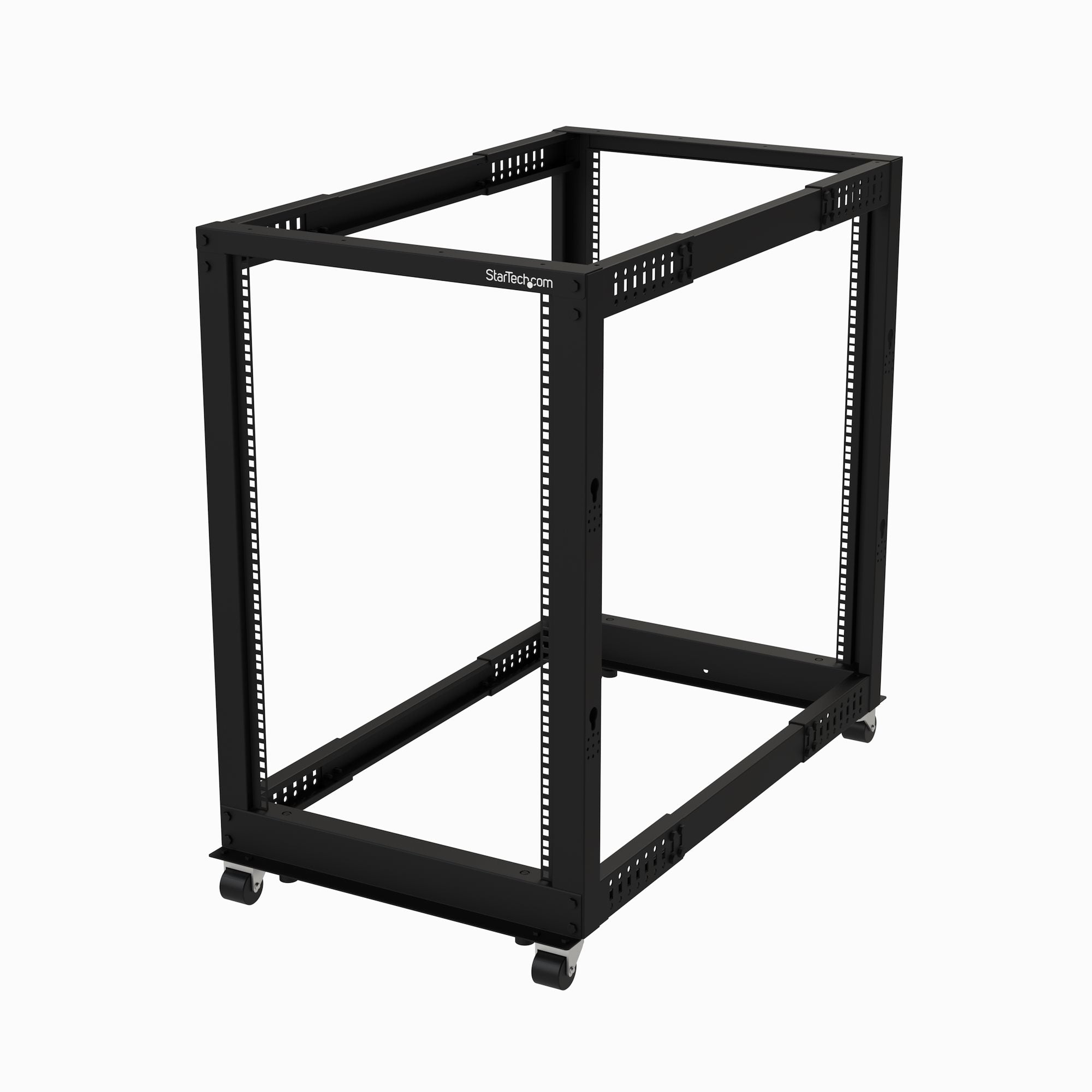  www.electricalstuff.se ElectricalStuff.se   StarTech.com Mobilt 18U-serverrack med 4 stolpar och öppen ram, 19-tums nätverks