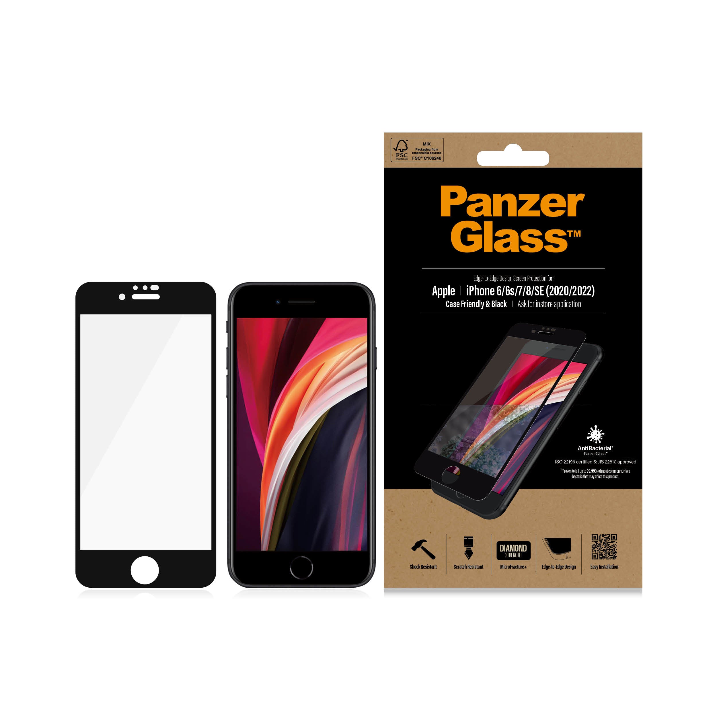  e ElectricalStuff.se   PanzerGlass 2679 skärm- och baksidesskydd till mobiltelefon Genomskinligt skärmskydd Apple 1 styck Pa