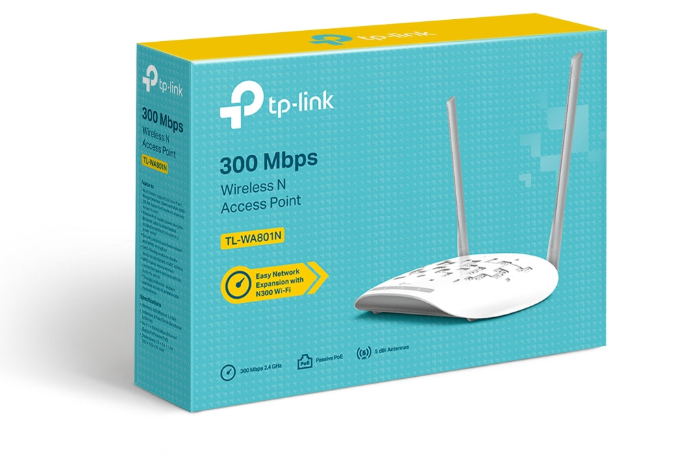  it Strömförsörjning via Ethernet (PoE) stöd TP-Link TL-WA801N 0845973099831|845973099831|6935364052461 Access-Punkter För Tr