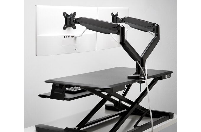  sington SmartFit® engrepps monitorarmar – Svart dubbel Kensington K59601WW 0085896596011|085896596011 Fästen och Ställ till 