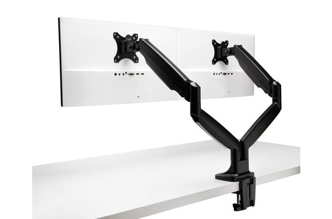  896596011 Fästen och Ställ till Bildskärmar   SmartFit® engrepps monitorarmar – Svart dubbel www.electricalstuff.se Electric
