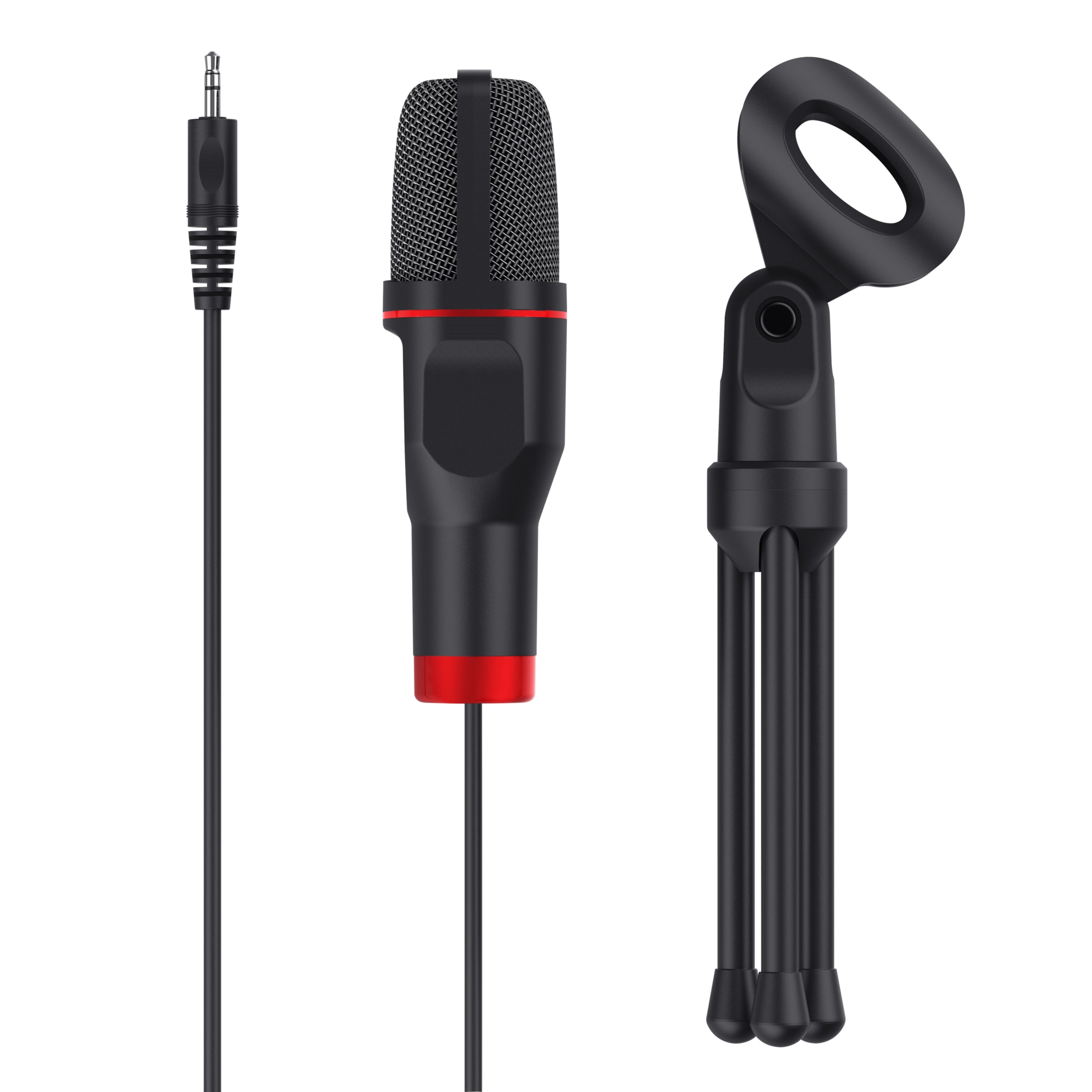  1 8713439237917 Mikrofoner   GXT 212 www.electricalstuff.se ElectricalStuff.se   Trust GXT 212 Svart, Röd Mikrofon till PC T