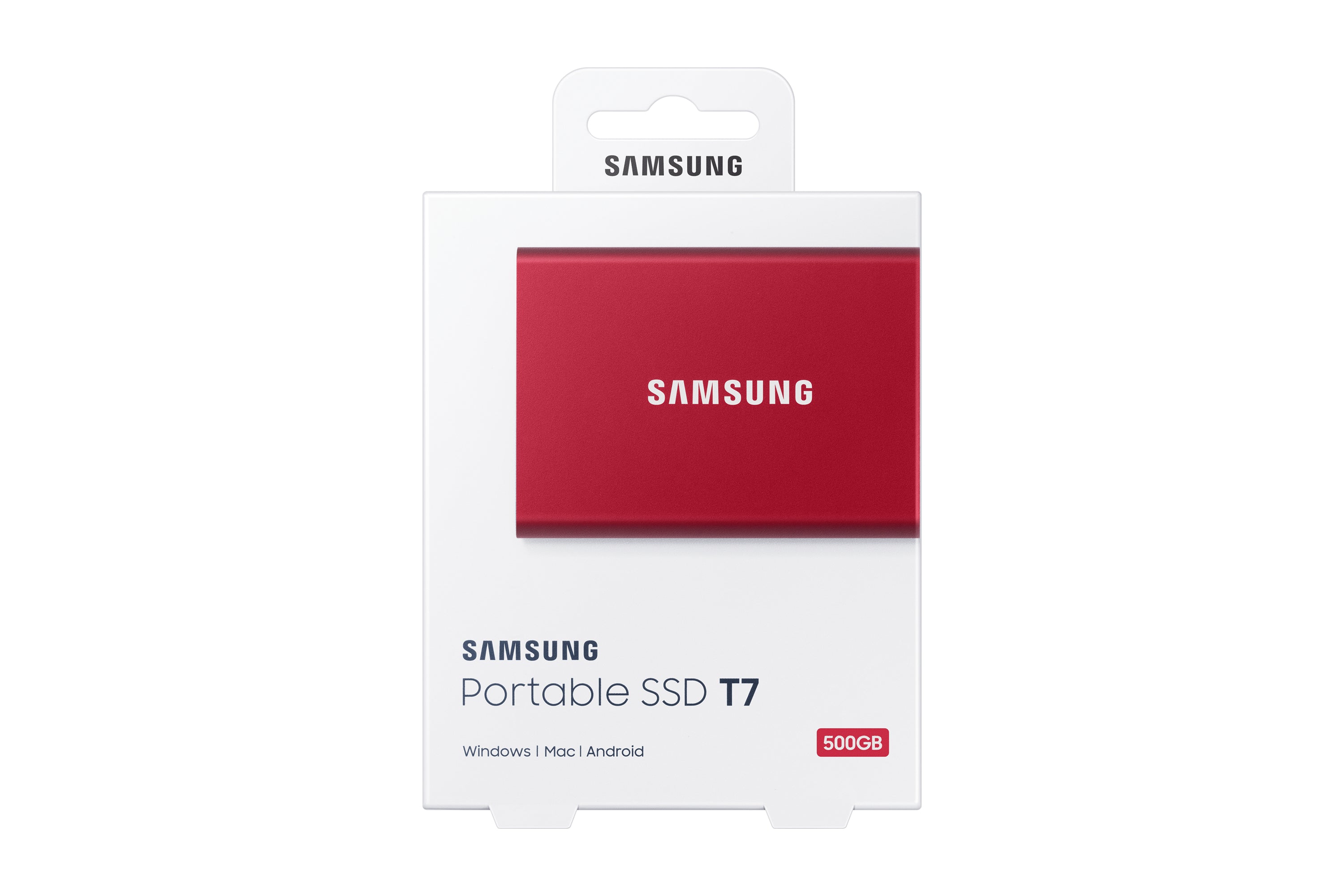  ctricalstuff.se ElectricalStuff.se   Samsung Portable SSD T7 500 GB USB Type-C 3.2 Gen 2 (3.1 Gen 2) Röd Samsung MU-PC500R/W