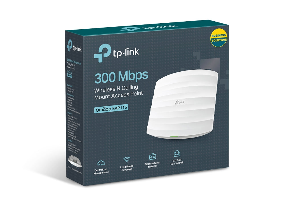  stöd TP-Link EAP115 5704174250999 Access-Punkter För Trådlösa Nätverk   EAP115 www.electricalstuff.se ElectricalStuff.se   T