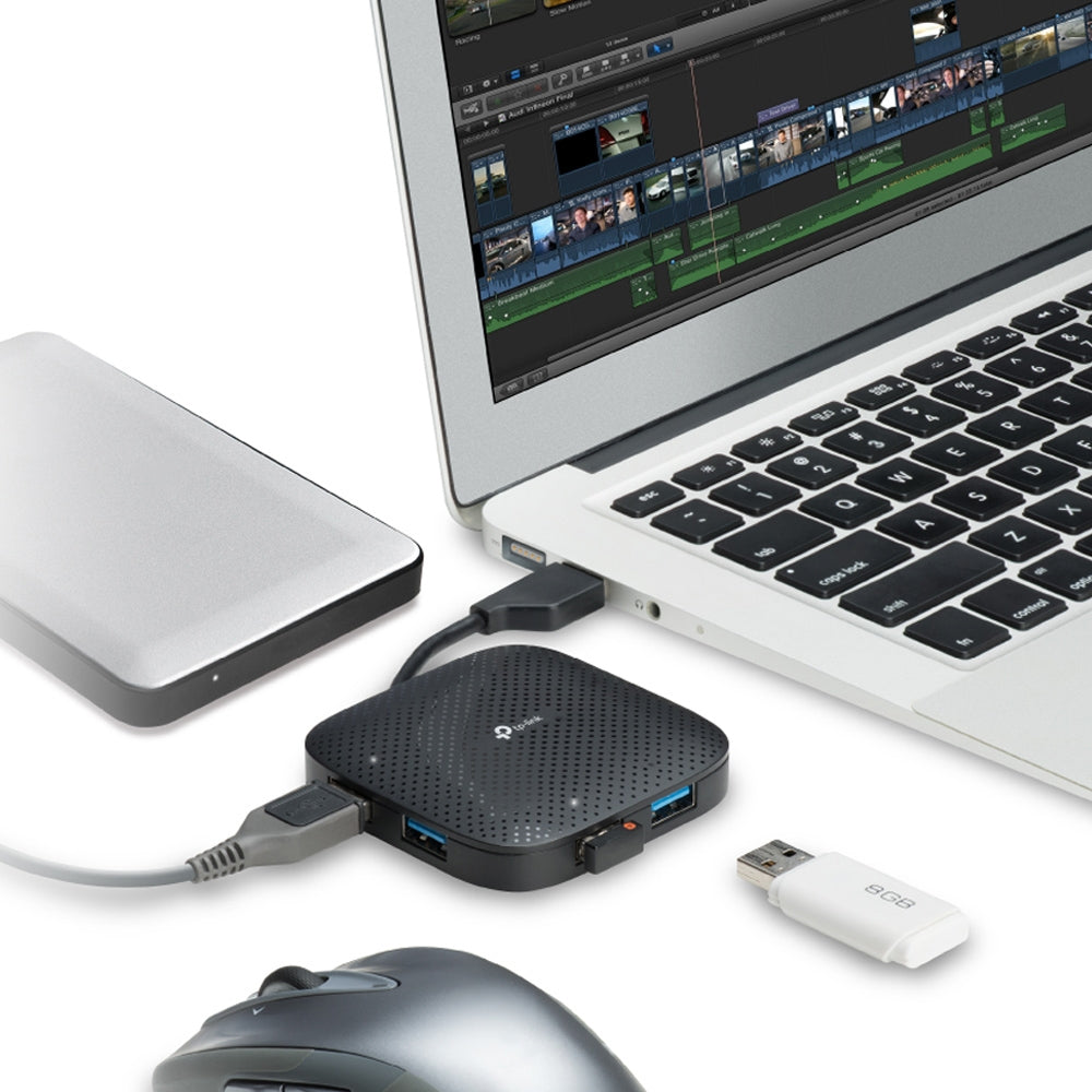  uff.se   TP-Link UH400 gränssnittshubbar USB 3.2 Gen 1 (3.1 Gen 1) Type-A 5000 Mbit/s Svart TP-Link UH400  Gränssnittshubbar