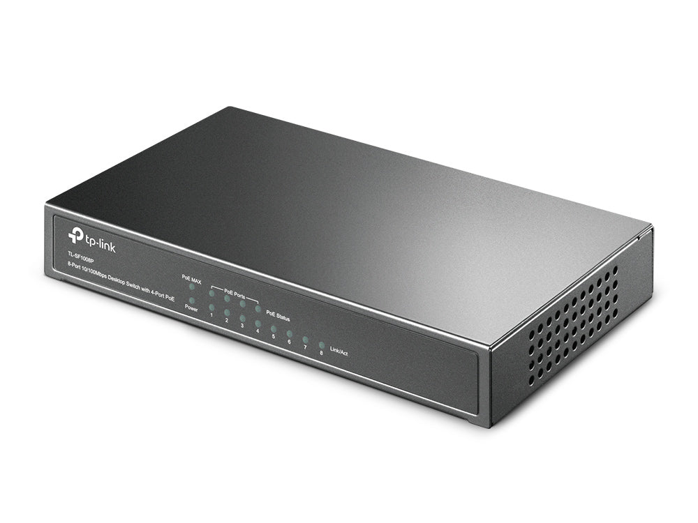  .se   TP-Link TL-SF1008P nätverksswitchar Ohanterad Fast Ethernet (10/100) Strömförsörjning via Ethernet (PoE) stöd Oliv TP-