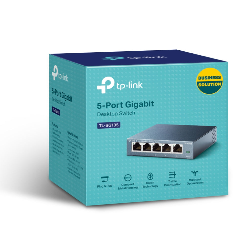  Link TL-SG105 nätverksswitchar Ohanterad L2 Gigabit Ethernet (10/100/1000) Svart TP-Link TL-SG105 0172304263228|172304263228