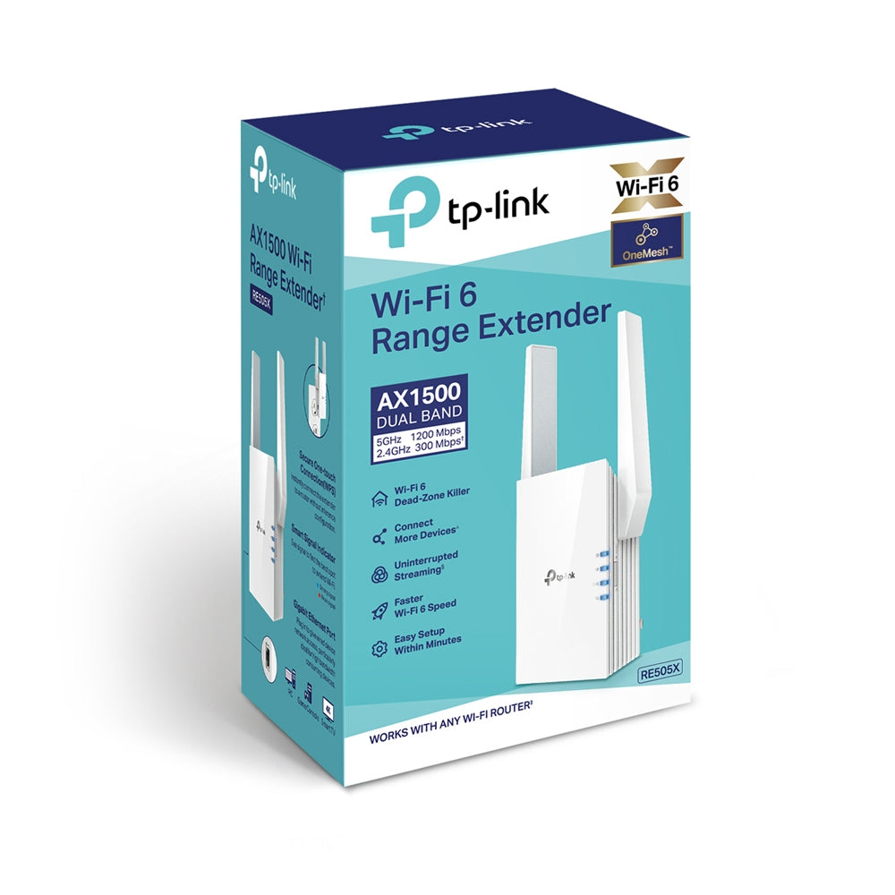  icalStuff.se   TP-Link RE505X nätverksförlängare Nätverkssändare och -mottagare Vit 10, 100, 1000 Mbit/s TP-Link RE505X 0840