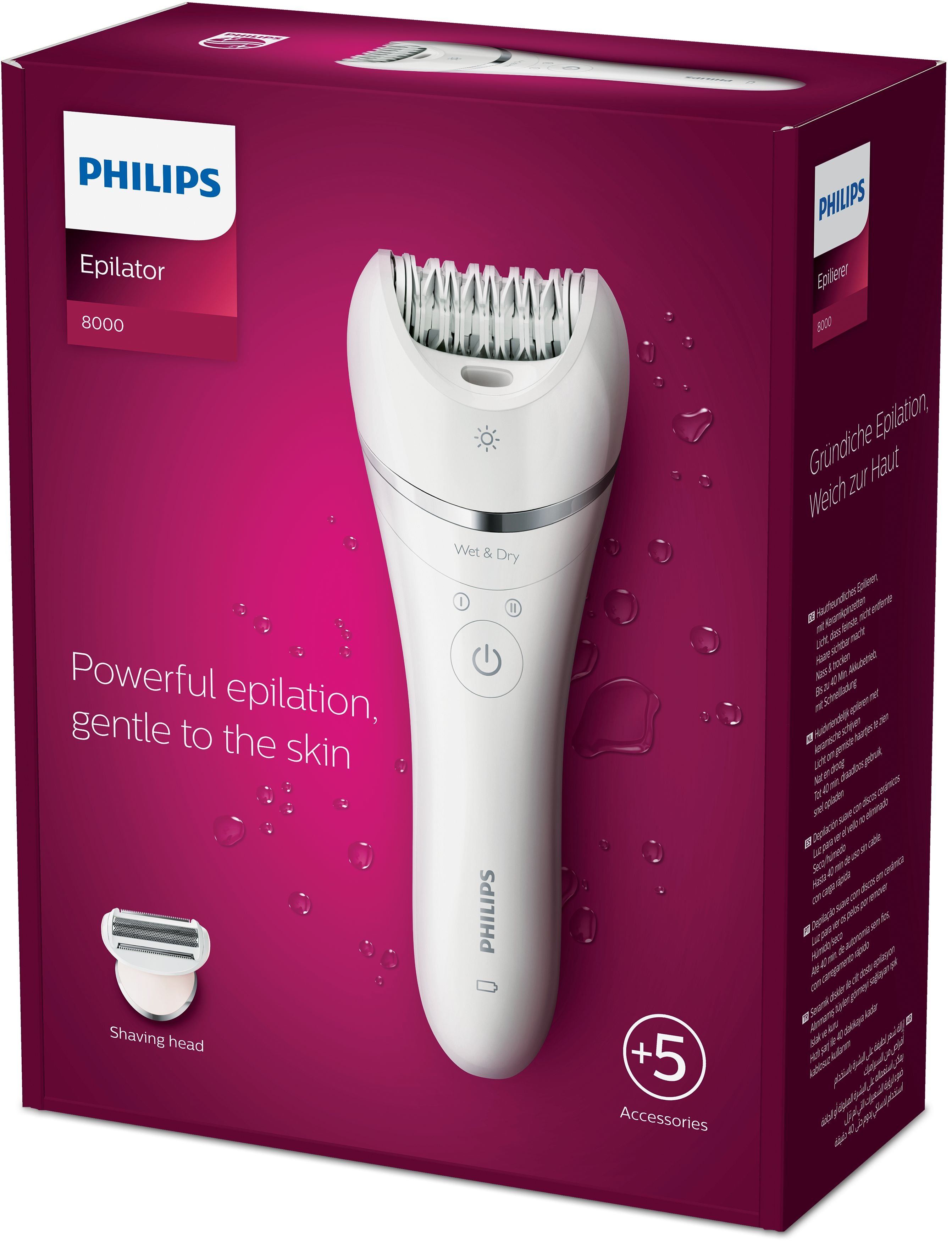  ilering Philips BRE710/00 8710103935483|8710103977971 Epilatorer 8000 series  Epilator Series 8000 BRE710/00 Epilator för vå