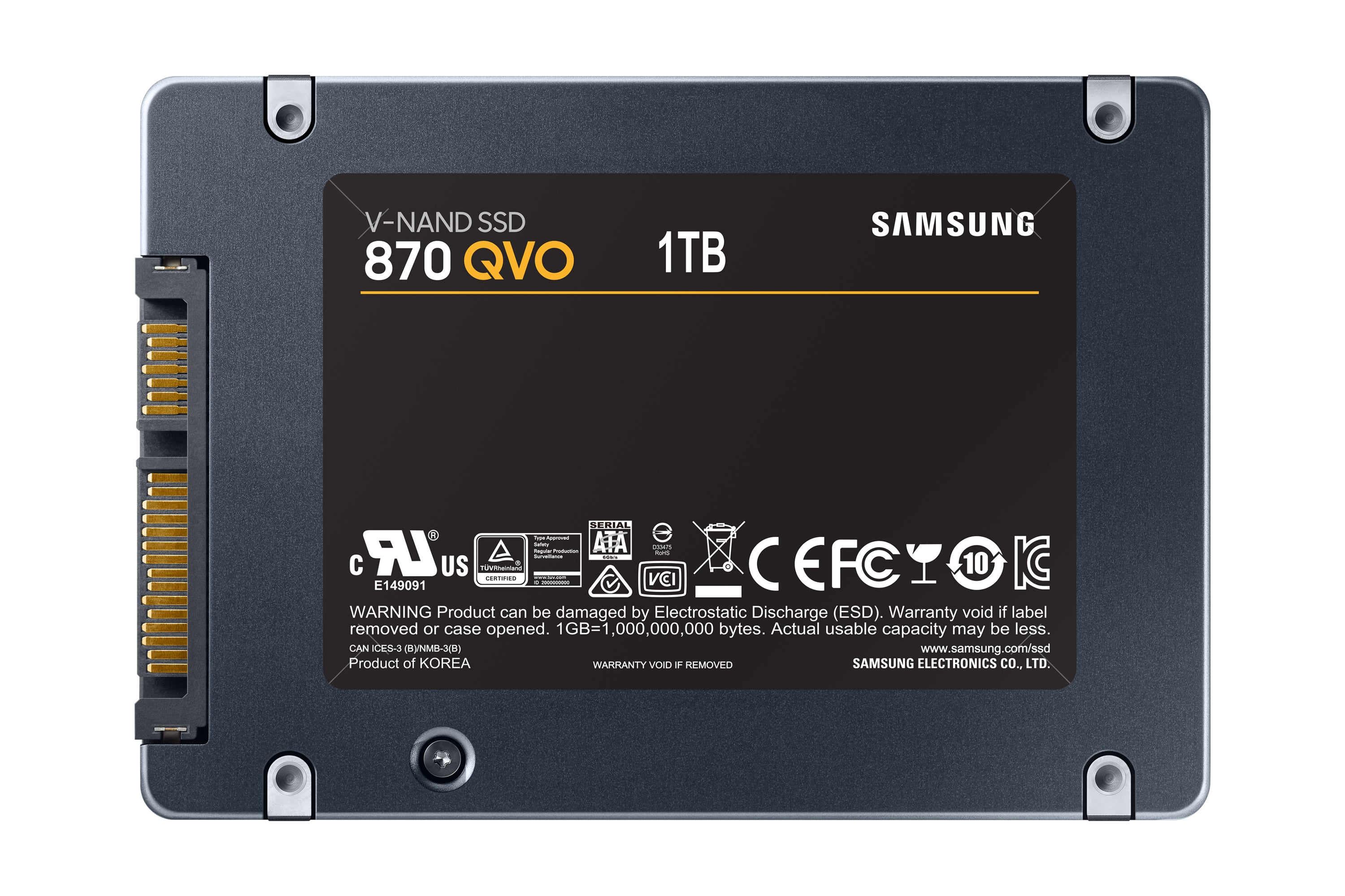  8 SSD-Hårddisk   MZ-77Q1T0 www.electricalstuff.se ElectricalStuff.se   Samsung MZ-77Q1T0 1 TB 2.5" Serial ATA III QLC Samsun
