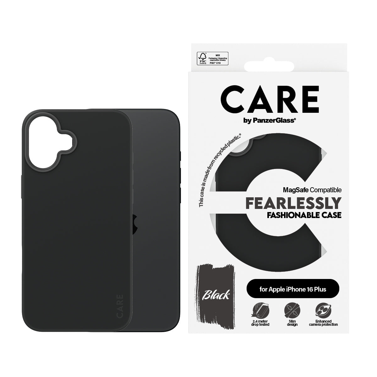  parent PanzerGlass 1379 5715685004445 Mobiltelefonfodral   CARE by PG BLK MagSafe iPhone16 6.7 www.electricalstuff.se Electr
