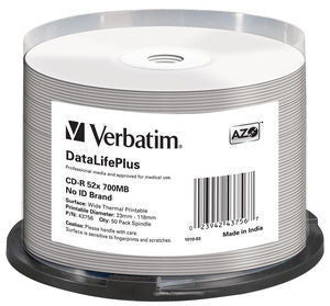  www.electricalstuff.se ElectricalStuff.se   Verbatim CD-R 52x DataLifePlus 700 MB 50 styck Verbatim 43756 0023942437567|0239