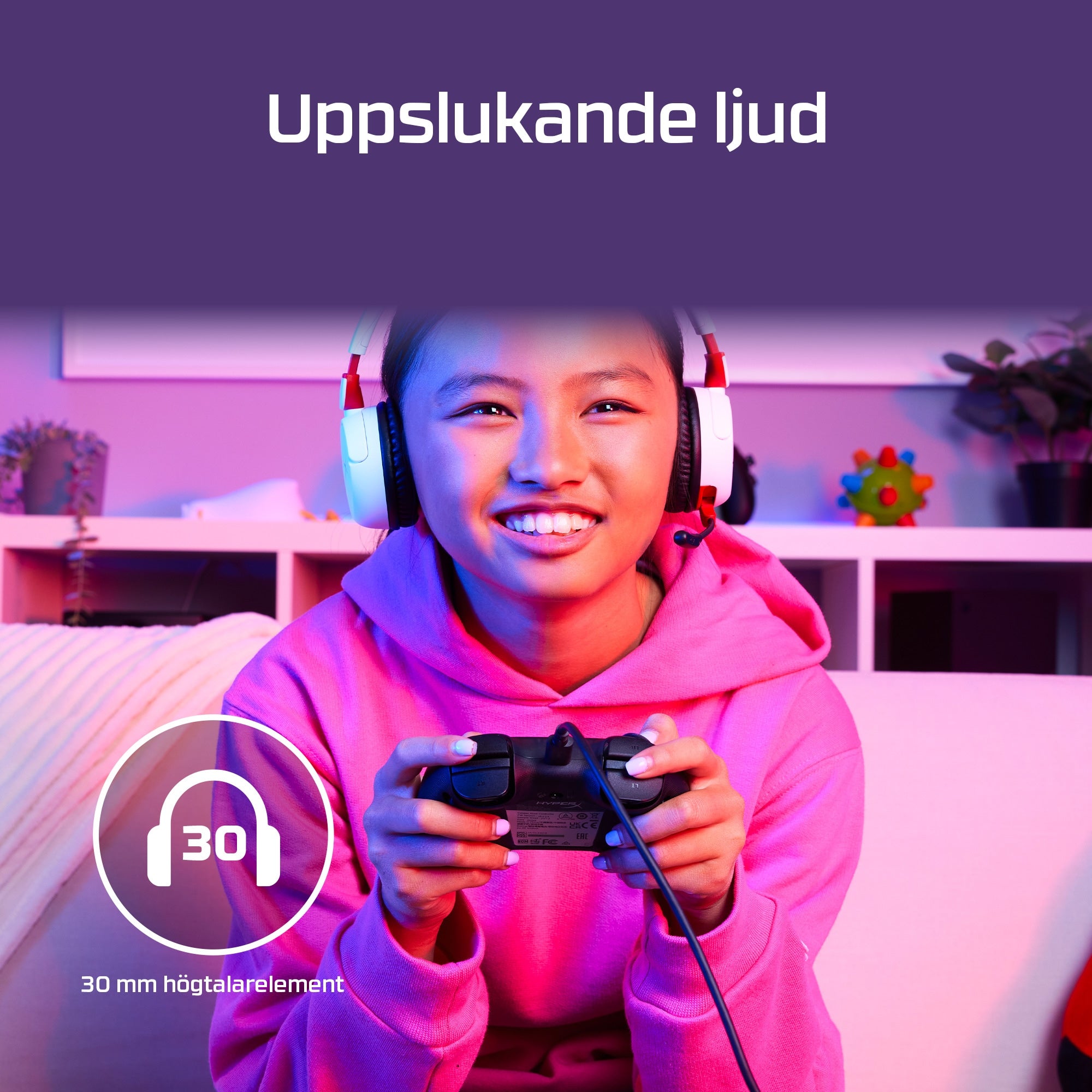  www.electricalstuff.se ElectricalStuff.se   HyperX Cloud Mini - Wireless Gaming Headset (vitt) HP 7G8F2AA 0197192348000|1971