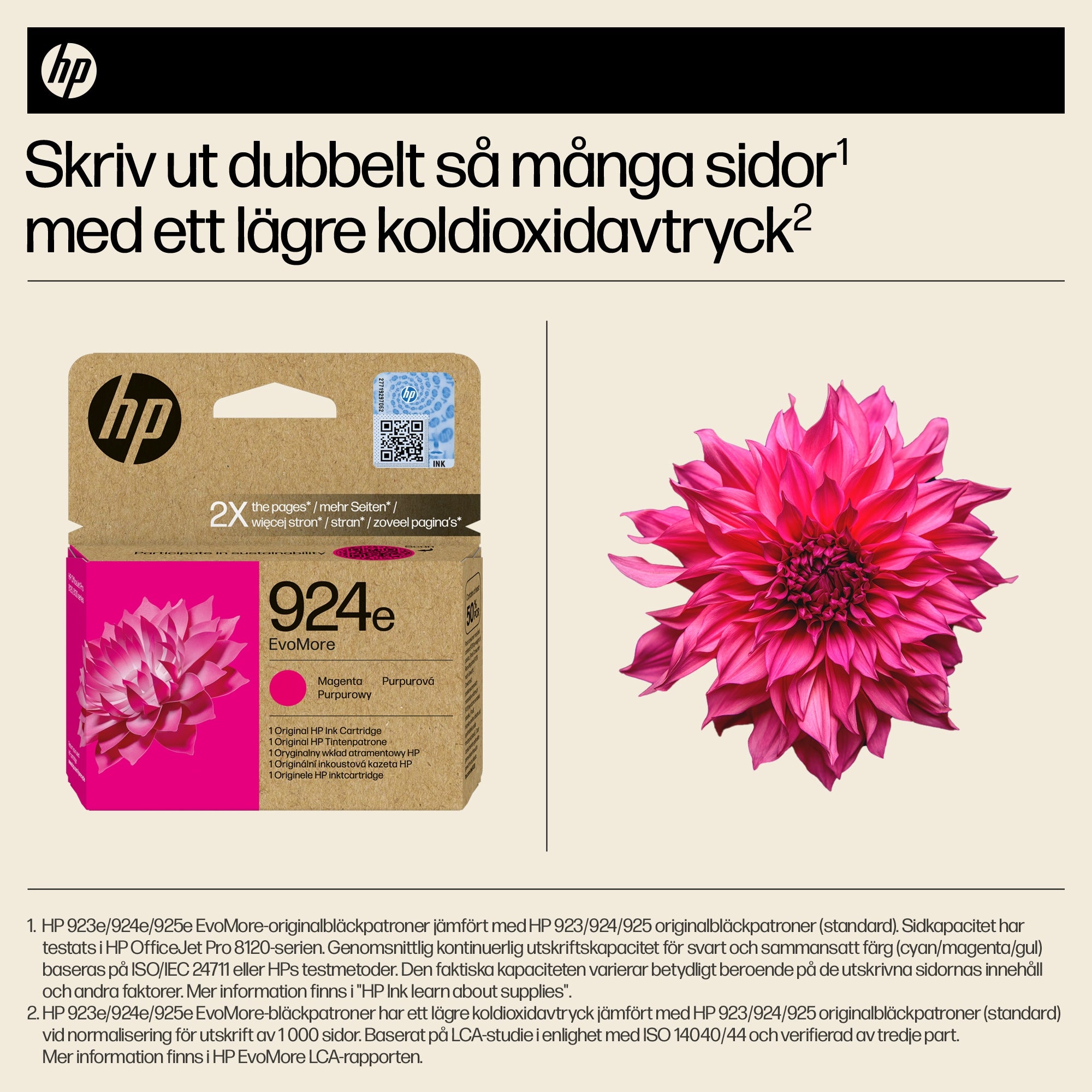  6548610563|196548610563 Bläckpatroner   924e EvoMore magenta originalbläckpatron www.electricalstuff.se ElectricalStuff.se  