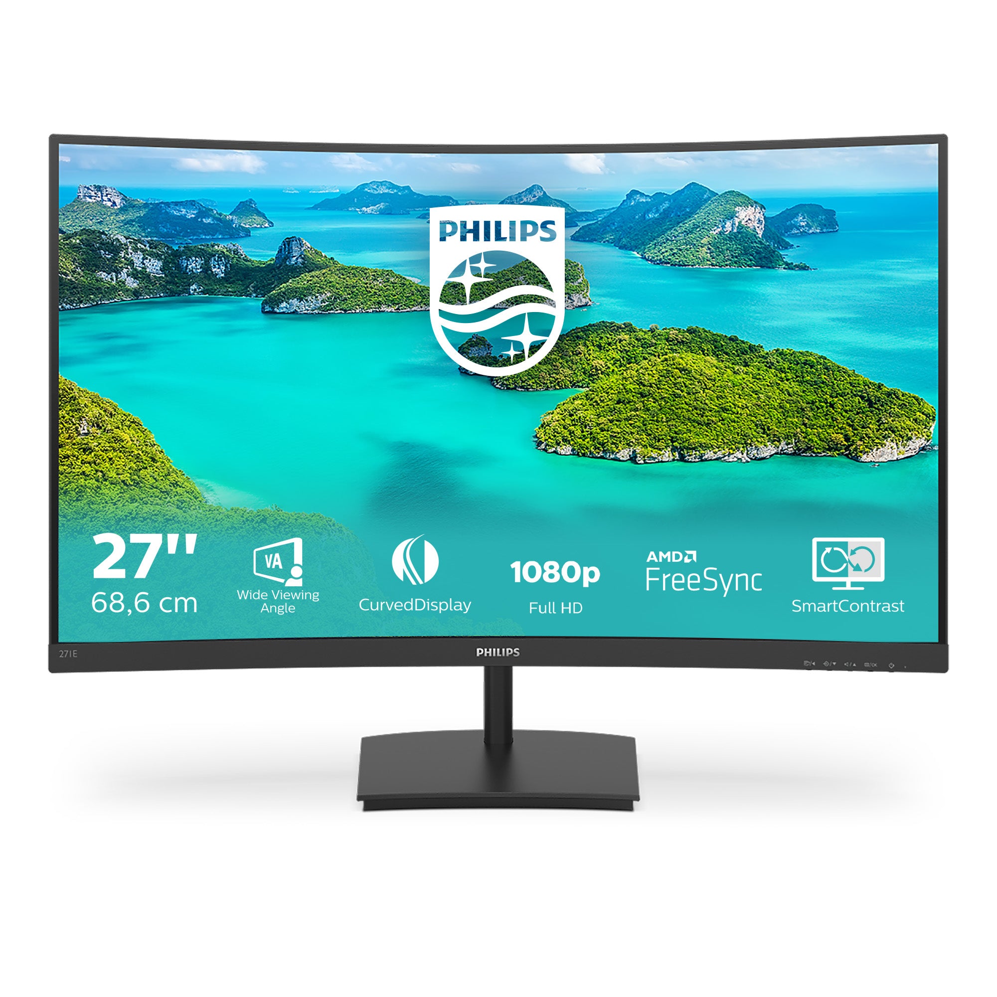   LCD Svart Philips 271E1SCA/00 8712581759391 Platta Pc-Skärmar E Line  271E1SCA/00 www.electricalstuff.se ElectricalStuff.se
