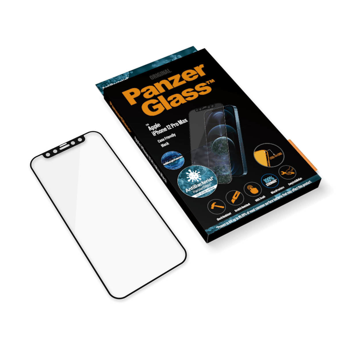   PanzerGlass 2724 skärm- och baksidesskydd till mobiltelefon Genomskinligt skärmskydd Apple 1 styck PanzerGlass 2724 5711724