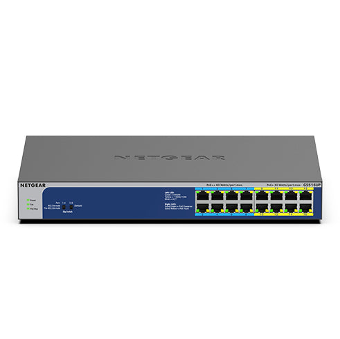  www.electricalstuff.se ElectricalStuff.se   NETGEAR GS516UP Ohanterad Gigabit Ethernet (10/100/1000) Strömförsörjning via Et