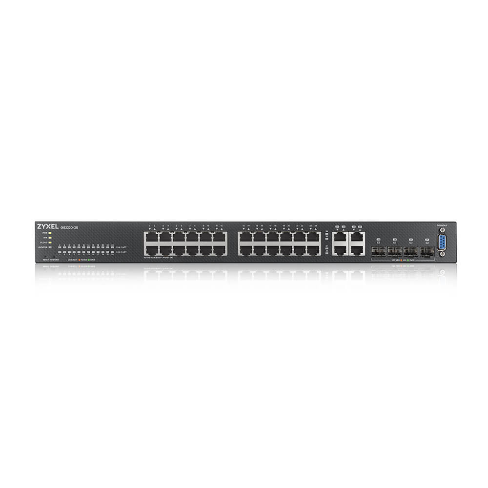  000) Svart Zyxel GS2220-28-EU0101F 4718937607440|0760559126759|760559126759 Nätverksswitchar   GS2220-28-EU0101F www.electri