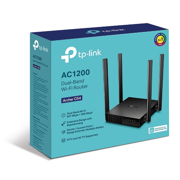  cher C54 www.electricalstuff.se ElectricalStuff.se   TP-Link Archer C54 trådlös router Snabb Ethernet Dual-band (2,4 GHz / 5