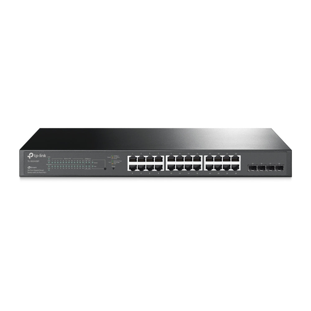  (10/100/1000) Strömförsörjning via Ethernet (PoE) stöd 1U Svart TP-Link TL-SG2428P 6935364030667|0845973088682|845973088682 
