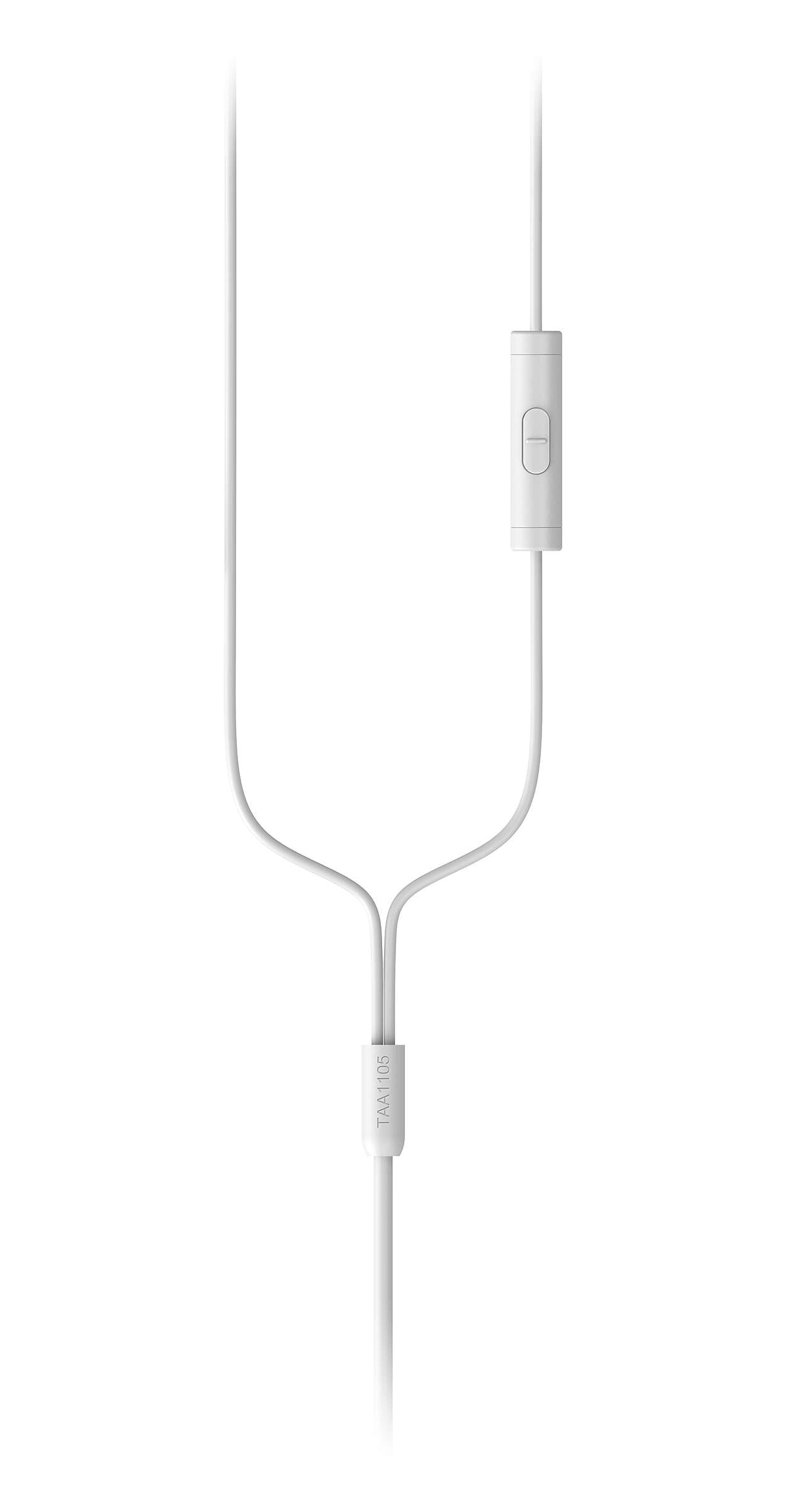  5WT/00 www.electricalstuff.se ElectricalStuff.se   Philips TAA1105WT/00 hörlur och headset Kabel Öronkrok, I öra Idrott Vit 