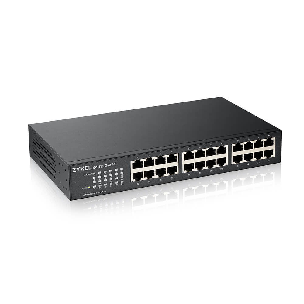  E-EU0103F 4718937614127|4718937614134 Nätverksswitchar   GS1100-24E www.electricalstuff.se ElectricalStuff.se   Zyxel GS1100