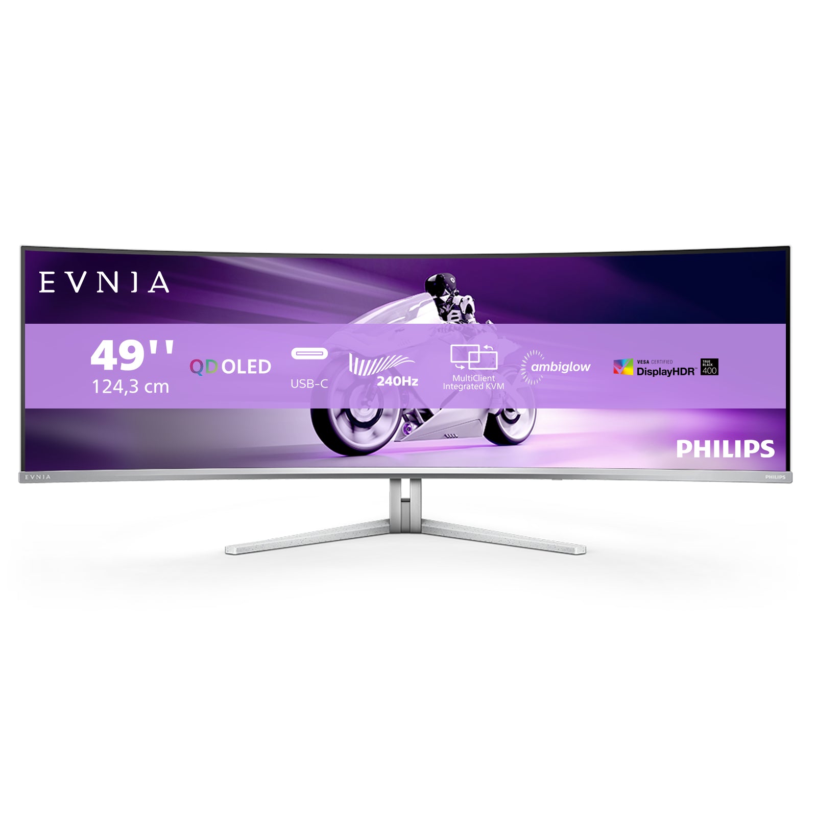  .se ElectricalStuff.se   Philips Evnia 8000 49M2C8900/00 platta pc-skärmar 124,2 cm (48.9") 5120 x 1440 pixlar Dual QHD QD-O