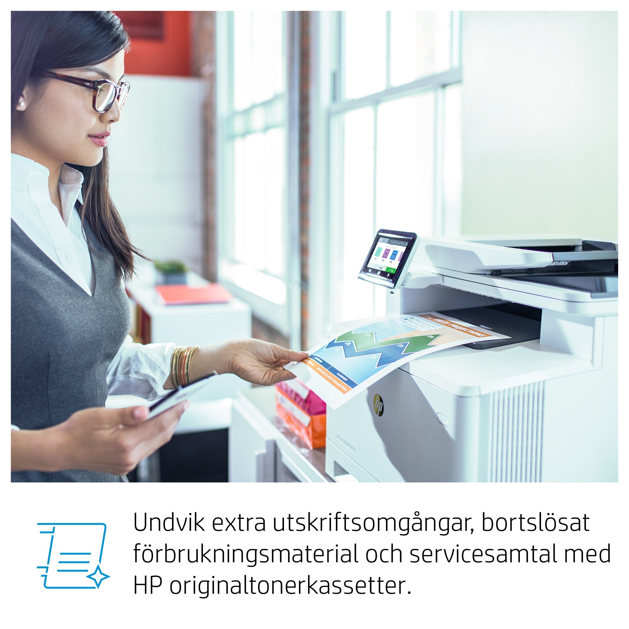   e-post/PDF; 50 arks ADF (ej ihoprullat) www.electricalstuff.se ElectricalStuff.se   HP Color LaserJet Pro MFP M479fnw, Skri