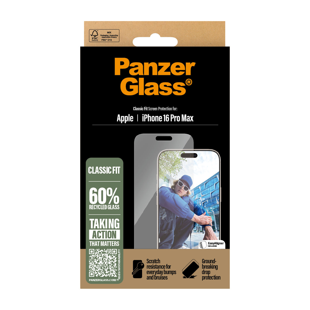  P 6.9Inch Classic Fit PanzerGlass 2876 5715685002748 Övrigt   PG Scrn iPhone 16P 6.9Inch Classic Fit www.electricalstuff.se 