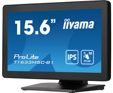  a ProLite T1633MSC-B1 platta pc-skärmar 39,6 cm (15.6") 1920 x 1080 pixlar Full HD LCD Pekskärm Svart iiyama T1633MSC-B1 494