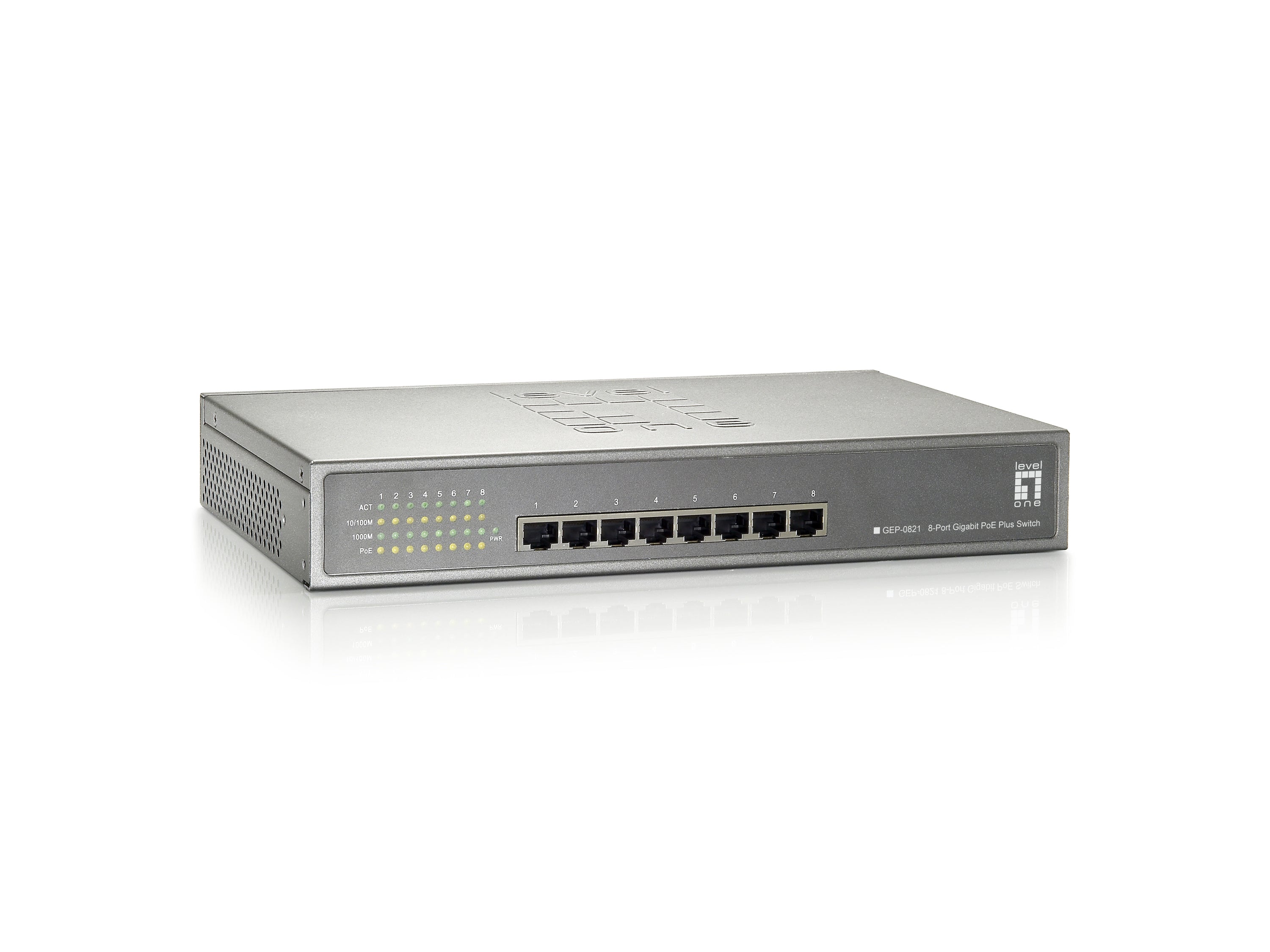  www.electricalstuff.se ElectricalStuff.se   LevelOne GEP-0821 nätverksswitchar Gigabit Ethernet (10/100/1000) Strömförsörjni