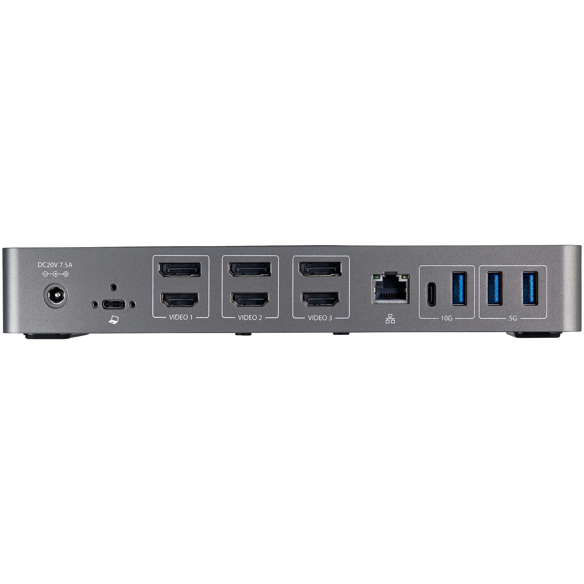  ning, 6x USB-hubb, GbE, Ljud - USB 3.1 Gen. 2, 10 Gbit/sek StarTech.com DK31C3HDPDUE 0065030881944|065030881944 Dockningssta