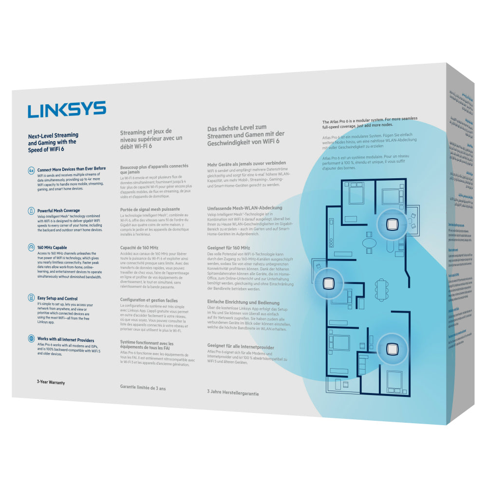  se ElectricalStuff.se   Linksys AX5400 Hela hemmets mesh WiFi 6 dubbelbandsystem, 2-pack Linksys MX5502-KE 0745883827558|745