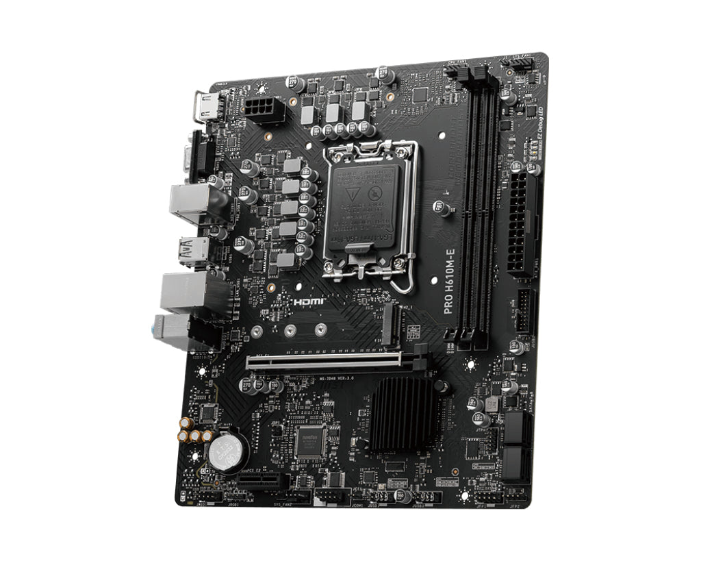  ro ATX MSI PRO H610M-E 4711377125147 Moderkort   PRO H610M-E www.electricalstuff.se ElectricalStuff.se   MSI PRO H610M-E mod