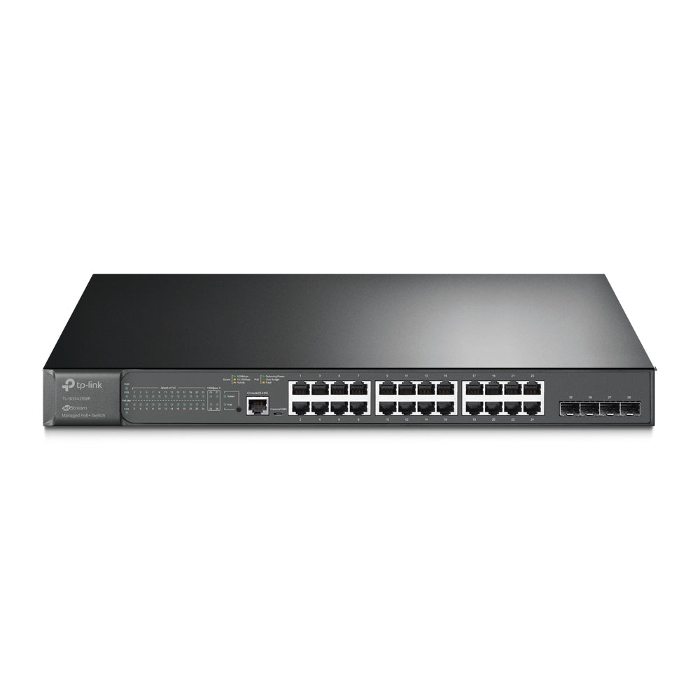  0/100/1000) Strömförsörjning via Ethernet (PoE) stöd 1U Svart TP-Link TL-SG3428MP 6935364010744|0845973010157|845973010157 N