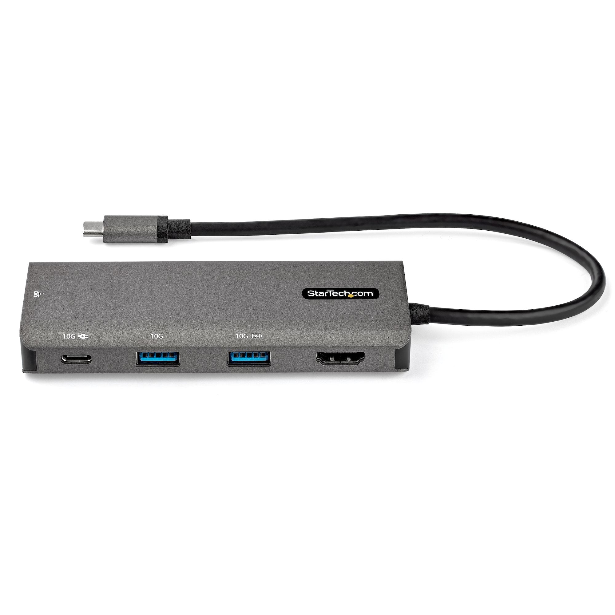  med 4K 30Hz HDMI - 100 W strömförsörjning pass-through - 3-ports USB-hubb, GbE - USB 3.1/3.2 Gen 2 docka för bärbar dator - 