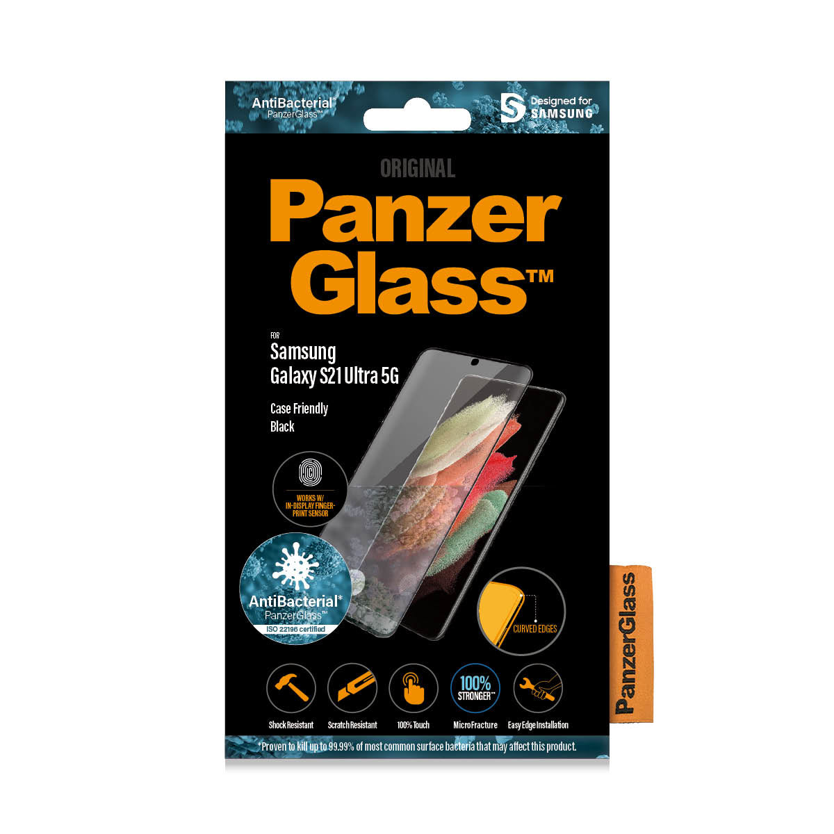  skydd Samsung 1 styck PanzerGlass 7258 5711724072581 Skärm- och Baksidesskydd till Mobiltelefoner   7258 www.electricalstuff