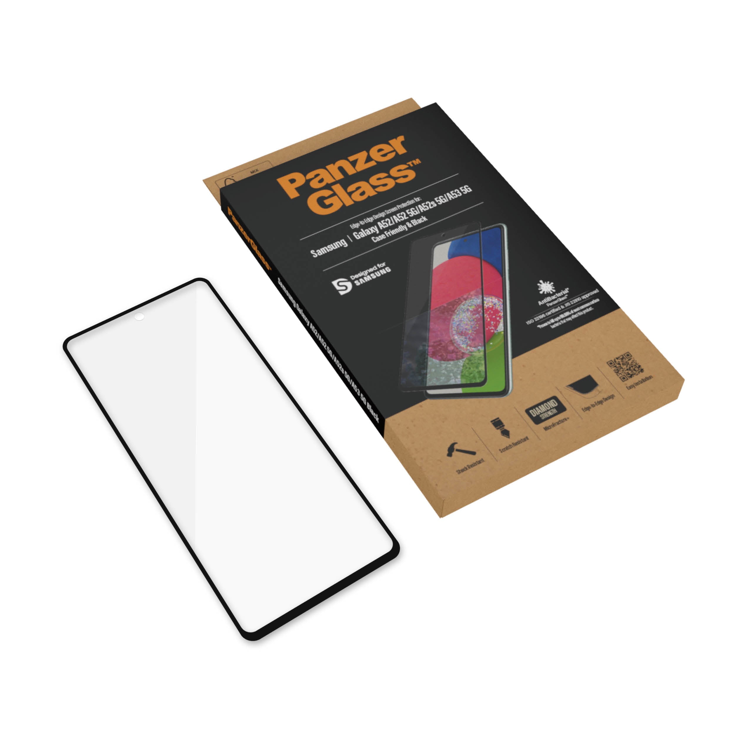 se   PanzerGlass 7253 skärm- och baksidesskydd till mobiltelefon Genomskinligt skärmskydd Samsung 1 styck PanzerGlass 7253 5