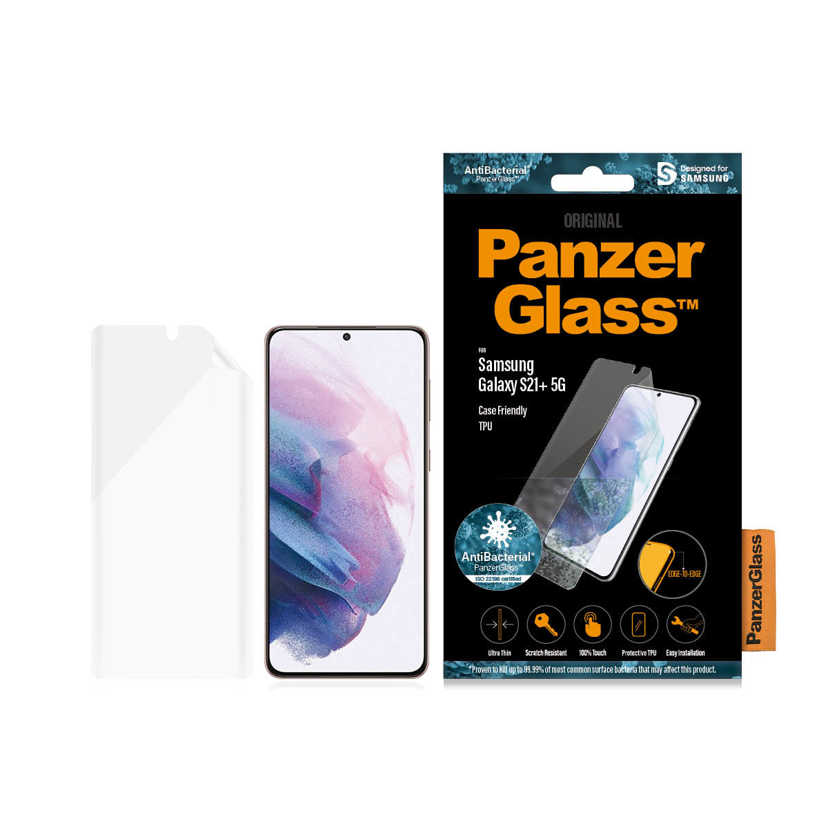  .se ElectricalStuff.se   PanzerGlass 7260 skärm- och baksidesskydd till mobiltelefon Genomskinligt skärmskydd Samsung 1 styc