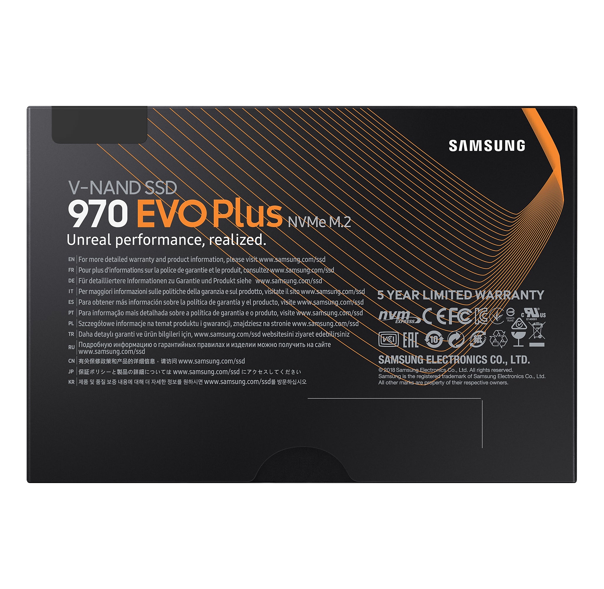   Samsung MZ-V7S2T0BW 0887276302539|887276302539|8801643628093 SSD-Hårddisk   970 EVO Plus www.electricalstuff.se ElectricalS