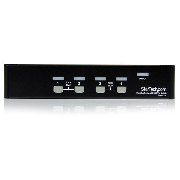  m SV431USB 0065030787192|065030787192 KVM-Switchar   Professionell VGA USB KVM-switch med 4 portar och hubb www.electricalst