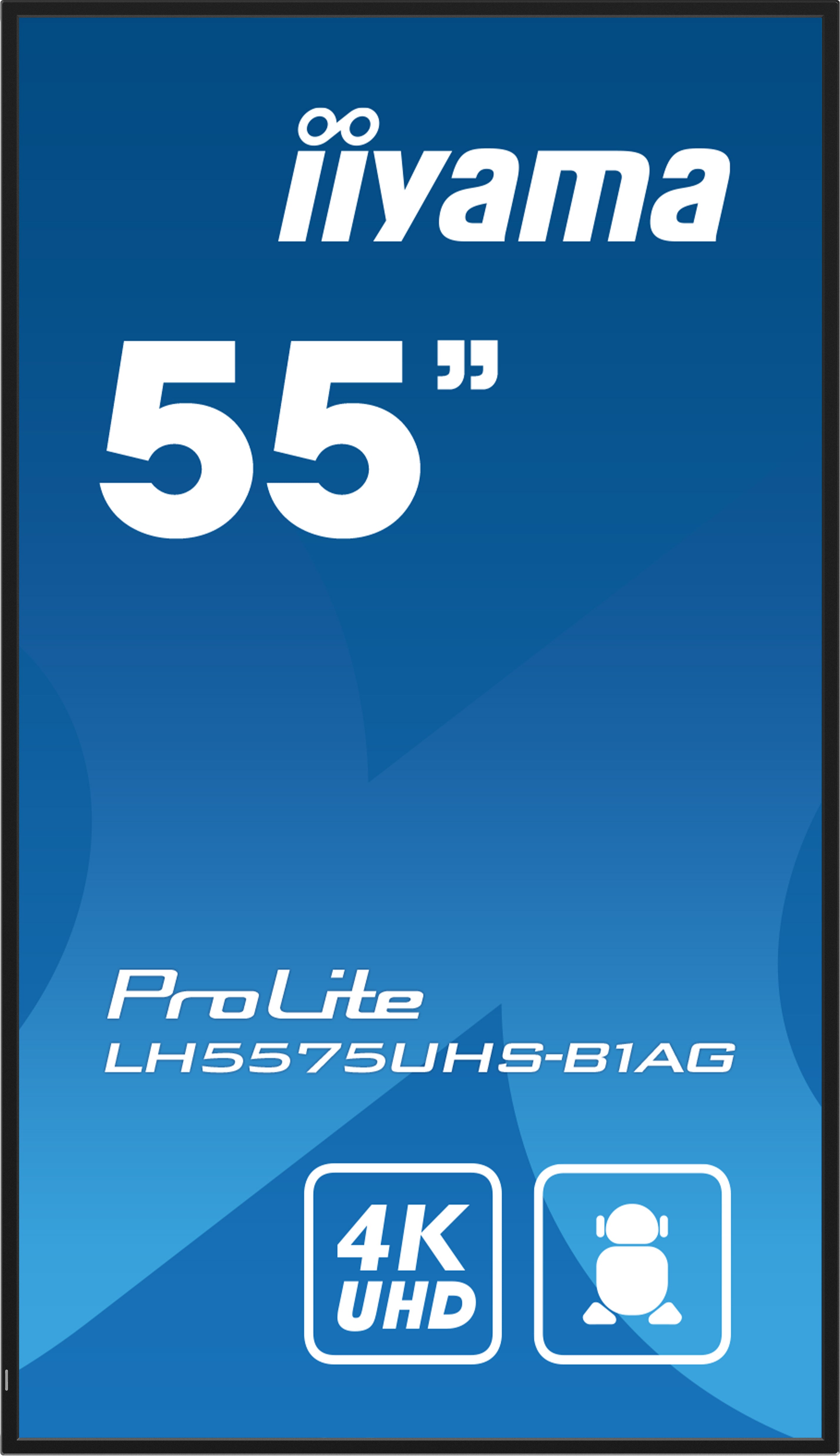  .6") LCD Wi-Fi 500 cd/m² 4K Ultra HD Svart Inbyggd processor Android 11 24/7 iiyama LH5575UHS-B1AG 4948570123469 Skyltställ 